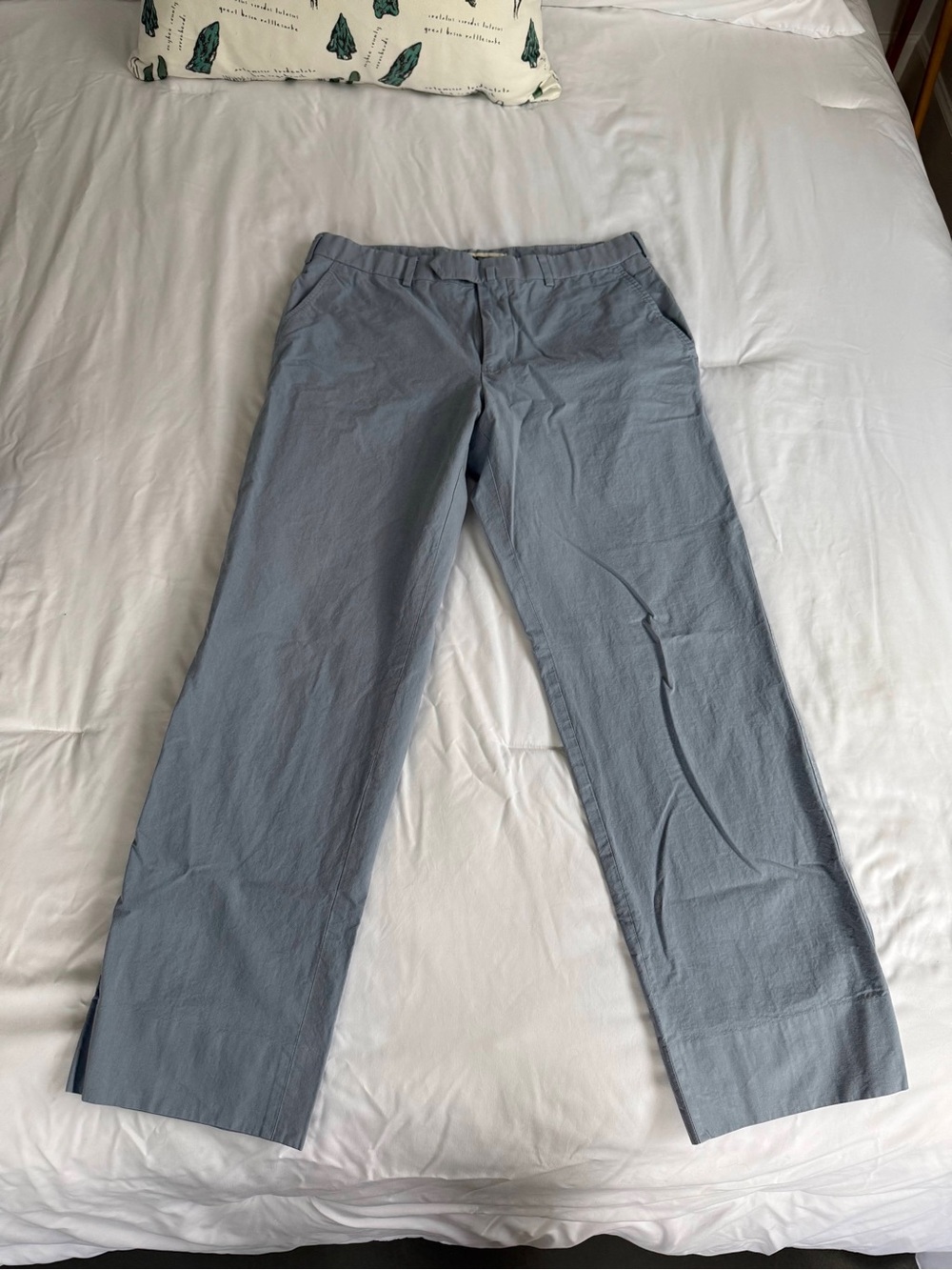 Brooks Brothers Light Blue Straight-Leg Chinos